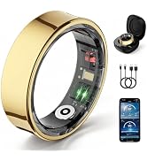 Potewek Smart Ring for Women&amp; Men, Fitness Ring&amp;Body Temperature Monitorin Tracker with Heart Rat...