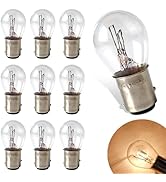 Arwrilt 10 PCS Car 1157 Halogen Blubs, 12V 21/5W BAY15D Brake Light Bulb, Double Tail High and Lo...