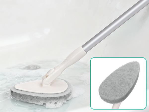 bathtub scrubber with long handle
