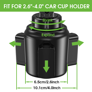 expandable cup phone holder