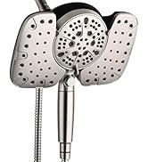 INAVAMZ Nickel 2.5GPM Shower Head with Handheld High Pressure: 10” Rainfall Shower Head &amp; HandHel...