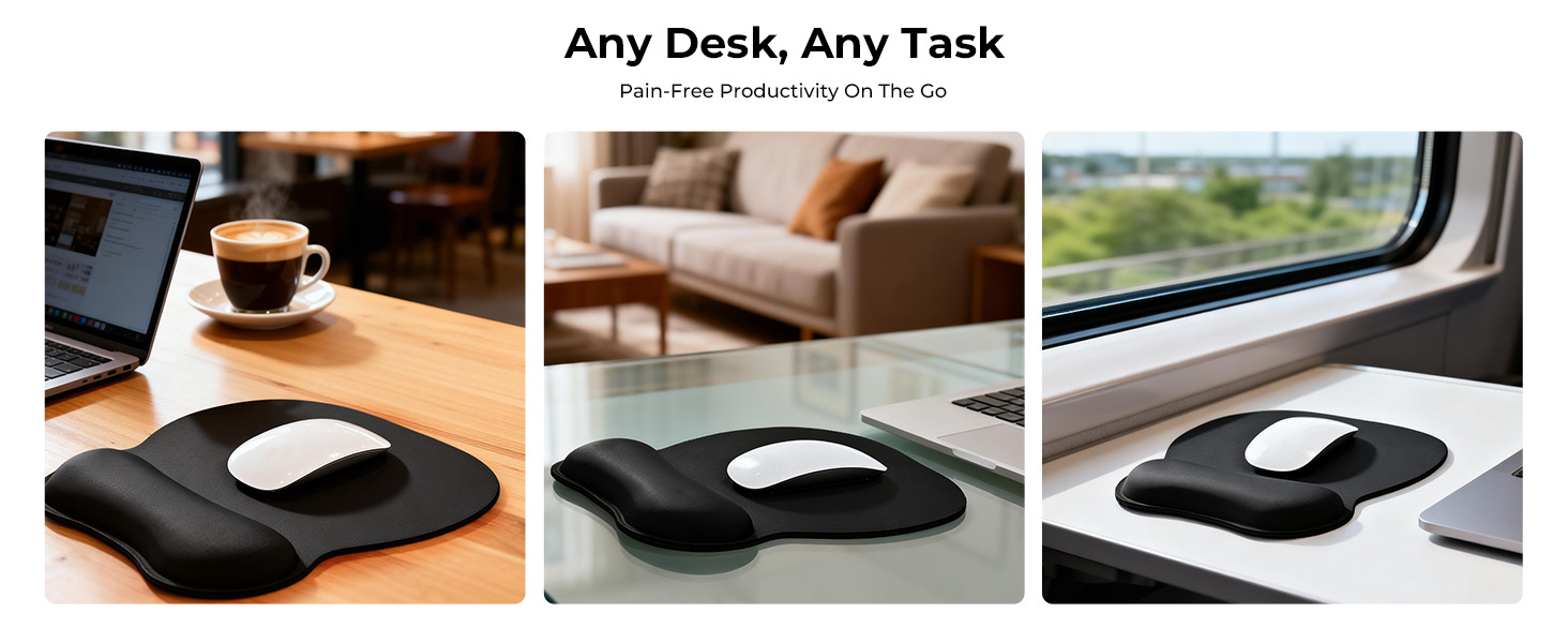 mousepad with wrist rest