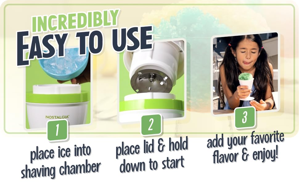 Easy to use - place ice, place lid, enjoy