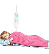 FluffyWarmth Electric Heating Pad for Back, Extra Large 17''x 33'' XXXL for Full Body,Menstrual P...