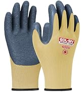 GOL-SIV Insulated Electrician Gloves,400V Low Voltage Electrical Gloves For Men,Rubber Safety Wor...