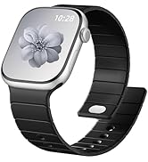 Charlam Silicone Magnetic Band Compatible with Apple Watch Bands for Women 40mm 38mm 41mm 42mm 44...