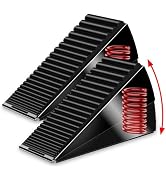 Mzsyxxm 2 Pack Heavy Duty Door Stoppers for Bottom of Door, 3 Inches High Adjustable Spring Large...