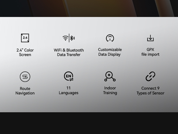 C506SE Bike computer with 2.4 color screen