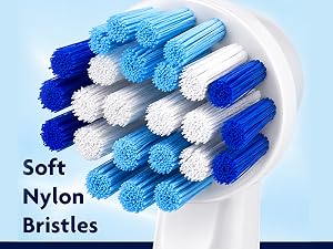soft nylon bristles