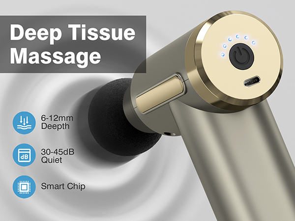 Massage Gun Deep Tissue Back Massage for Athletes for Pain Relief Percussion Massage 4 Massage Head