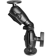 WINDFRD 1.5" Double Socket Swivel Ratchet Arm with 2 AMPS Plates, Fish Finder/Truck/GPS Mount, 8....
