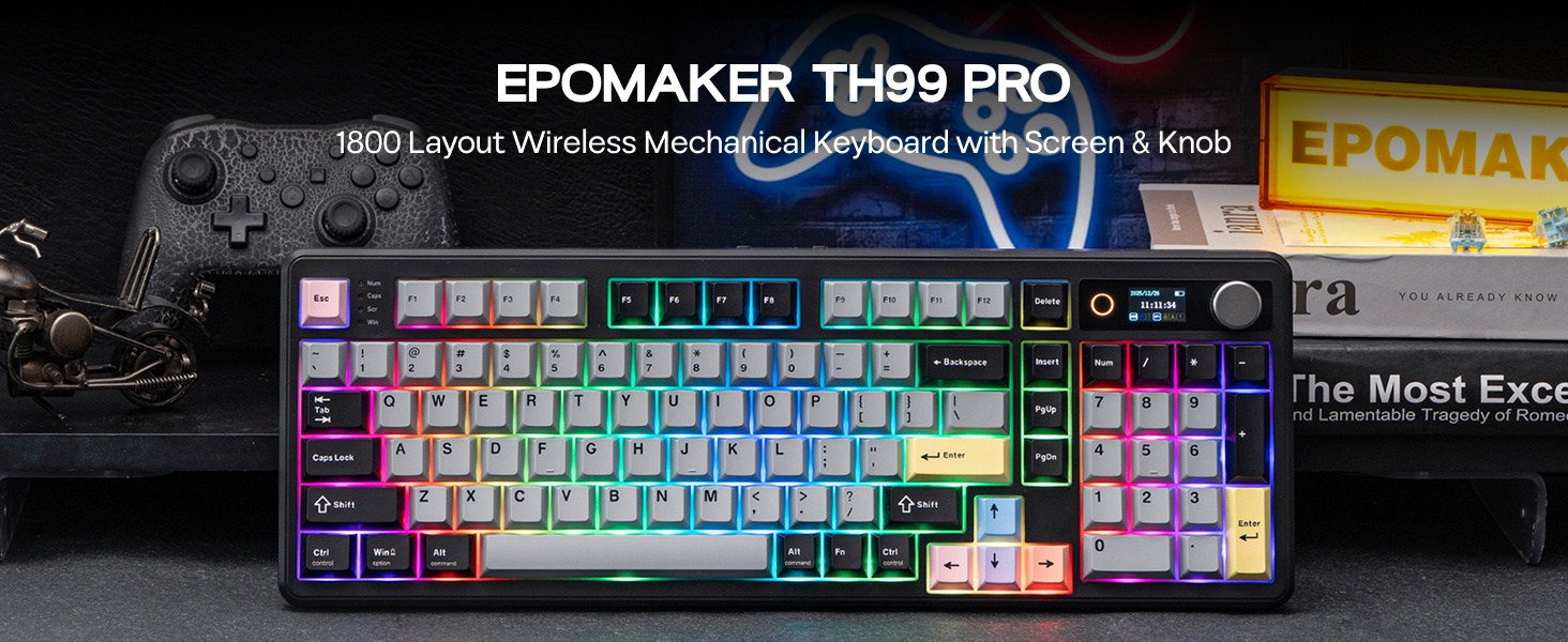 EPOMAKER TH99PRO Wireless Gaming Keyboard
