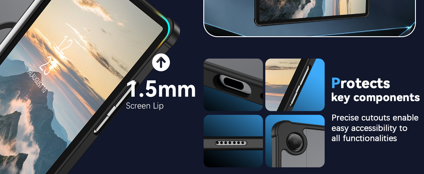 samsung galaxy tab a11 plus 11&amp;amp;#34; case magnetic samsung tab a9 plus case magnetic black case