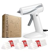 Krightlink Mini hot glue gun Kit with 30 Glue Sticks, Hot Melt, High Temp for School Crafts DIY A...