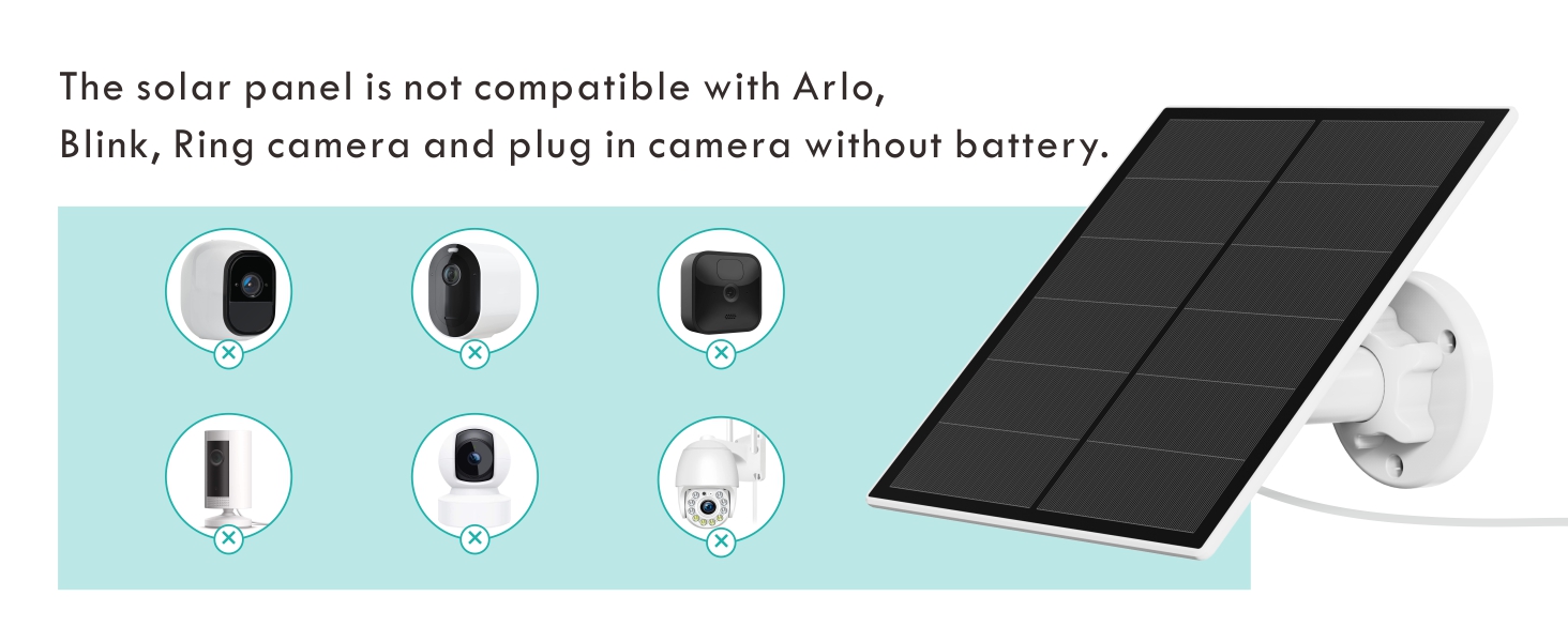 solar panel for camera