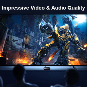 Impressive Video and Audio Quality