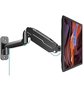 MOUNT PRO Single Monitor Wall Mount for 13 to 32 Inch Computer Screens, Gas Spring Monitor Arm Ho...