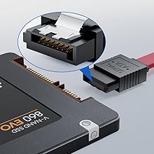 SATA III Cable, [2-Pack] 8-Inch/0.6FT SATA III 6.0 Gbps 7pin for 2.5&amp;#39;&amp;#39; SSD,3.5&amp;#39;&amp;#39;HDD Drive, Red