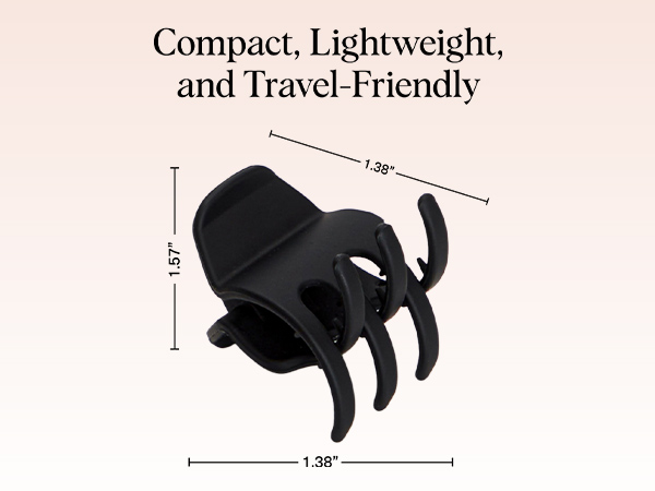 Kitsch Medium Claw Clips 2pc set - Black &amp;amp; Tortoise
