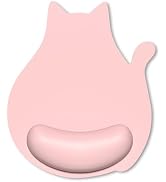 Hsxnam Ergonomic Mouse Pad with Wrist Rest, Cute Cat Memory Foam Padded Pain Relief Non-Slip Wris...
