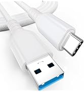 USB A to USB C Data Cable 6ft, 10Gbps USB 3.2 Gen 2 High Speed Data Transfer 3A Fast Charging USB...