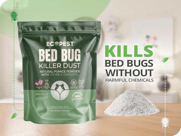 bed bugs bedbugs bed bug killer treatment indoor pest control spray powder diatomaceous earth DE