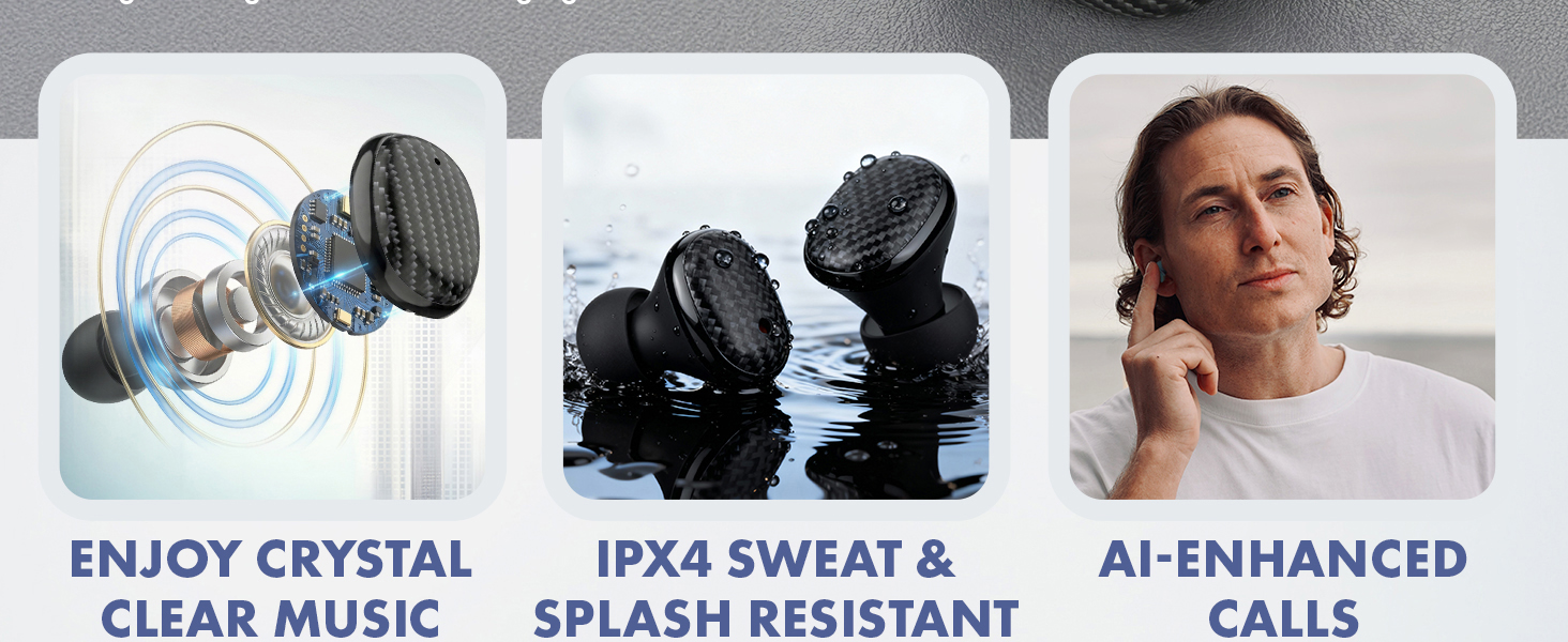 Rich Bass and Balanced Mids delivered by 10mm speakers