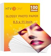 HTVRONT Glossy Photo Paper for Printer - 100 Sheets Inkjet Printer Paper for Chip Bag Paper, Inst...