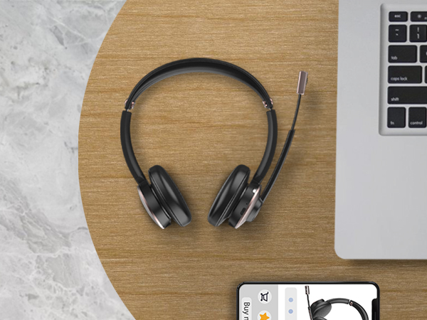 bluetooth headphone with microphone for pc