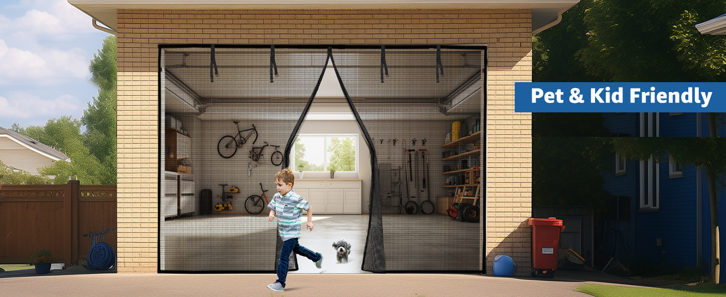 retractable garage screen door