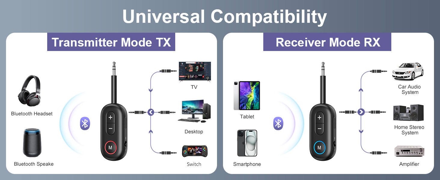 2 in 1 Wireless Audio Adapter