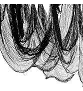 NEBURORA 630 x 30inch Halloween Creepy Cloth Large Size Spooky Halloween Decoration Black Haunted...