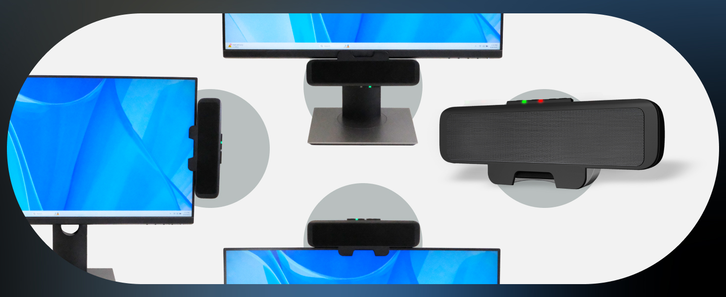 plug, speaker bar, USB setup, USB speaker