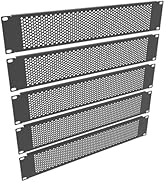 QiaoYoubang 5 Pack 2U Venting Blank Panel - Steel Blank Rack Mount Panel Spacer for 19in Server R...