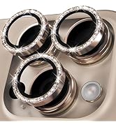 YWXTW Designed for iPhone 16 Pro/iPhone 16 Pro Max Camera Lens Protector Bling, [New Glitter Desi...