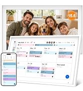 Digital Calendar 15.6 inch WiFi Calendar &amp; Chore Chart, 1080P Interactive Touchscreen Electronic ...