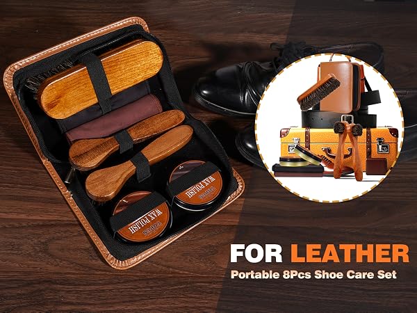 leather shoes wax oil