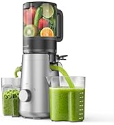 Juicer Machines with 5.8" Large Feed Chute, Cold Press Juicer for Whole Vegetables and Fruits Eas...