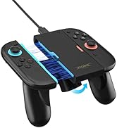 HEATFUN Magnetic Switch 2 Charging Grip – Dual LED Joycon 2 Charging Grip for Seamless Play &amp; Cha...