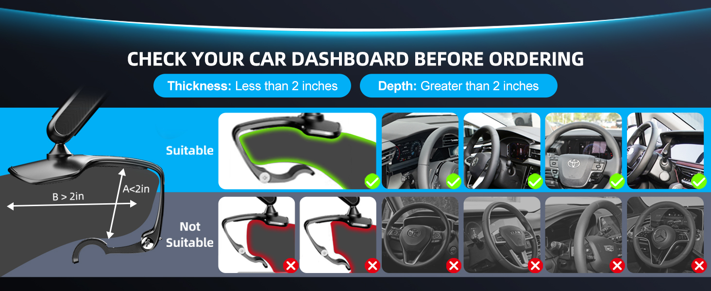 dashboard cell phone holder