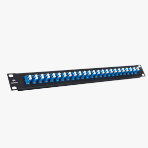  1U Fiber Patch Panel with 48 LC Connectors
