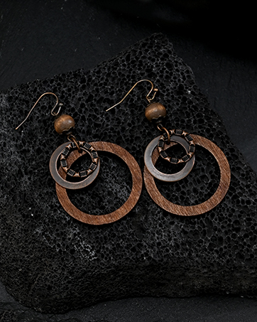 wooden earrings