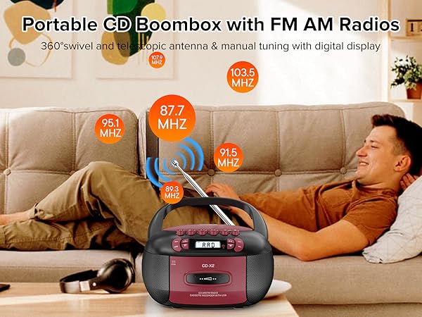 cd player with fm am radios