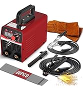 Wrdlosy 250A Super Mini Welding Machine, 20PCS Welding Rods Welding Gloves Welding Hammer, Portab...