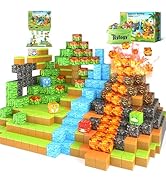 Dinosaur Toys Magnetic Blocks-Build Mine Magnet World Volcano Edition Kids Toy for 3+ Year Old Bo...