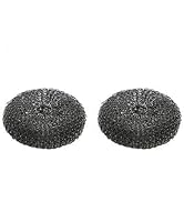 2Pcs Stainless Steel Scrubber Pads for Kitchen Cleaning, Stainless Steel Scrubber for Cleaning Ca...
