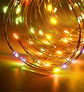 Ariceleo Fairy Lights 32.8 ft USB Powered RGB String Lights with Remote &amp; APP Control, 8 Modes, W...