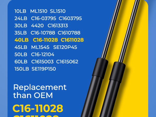 12 inch gas shocks