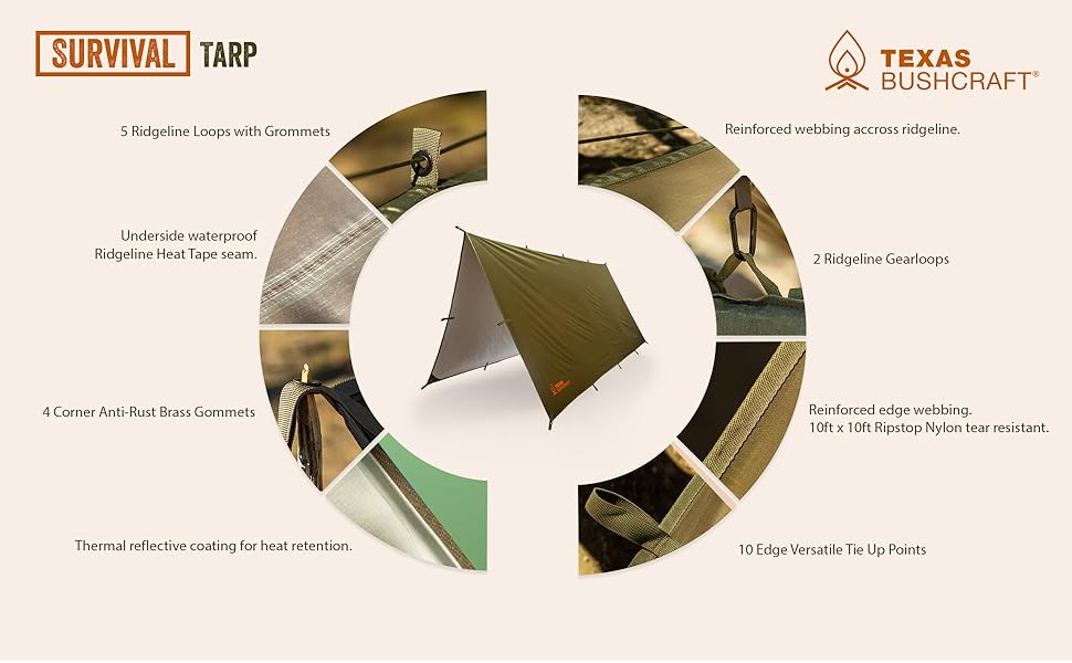 Texas Bushcraft Survival Tarp