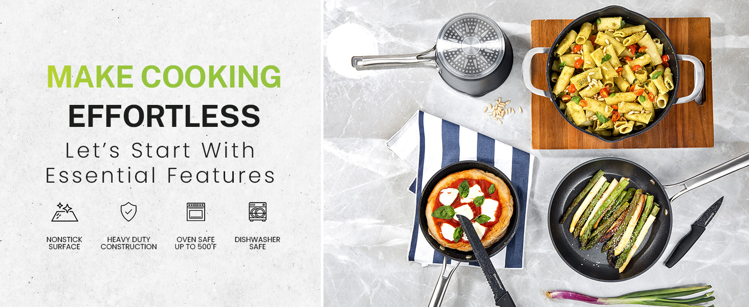 Pots and pans set nonstick cookware set nonstick frying pans kitchen cookware set